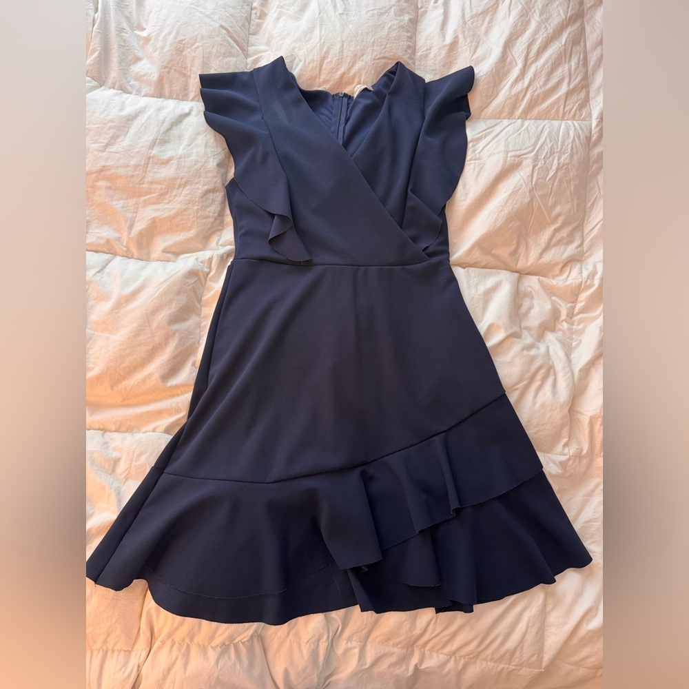 Altar'd State Asymmetrical Navy Dress - Picture 1 of 3